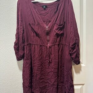 Women's Burgundy dress